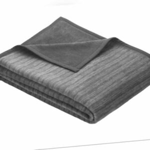 IBENA Jacquard Decke Fano Wohndecke - Kuscheldecke - grau /