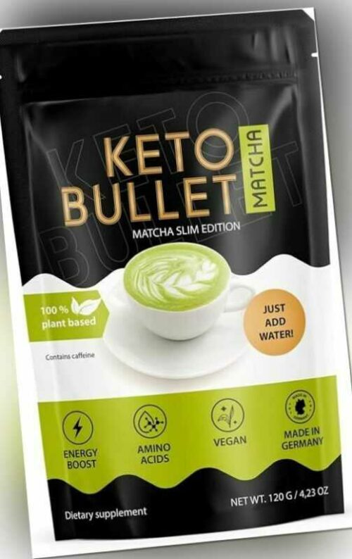 Keto Bullet Matcha - für Frau und Mann - Hochwertige Inhaltsstoffe - 120g Beutel