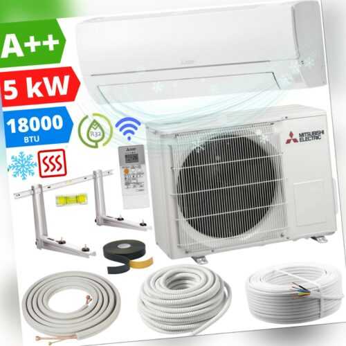 Mitsubishi Split Klimaanlage MSZ-HR50VF 5 kW Klimagerät 18000BTU R32 Montageset