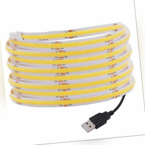 USB COB LED Stripe Leiste Streifen Band Leuchte Lichterkette keine Lichtpunkte