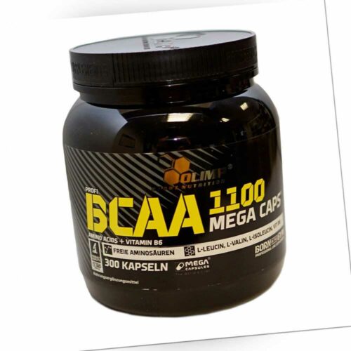 (74,10 EUR/kg) Olimp BCAA 1100 Mega Caps 300 Kapseln á 1290mg Dose - Aminos