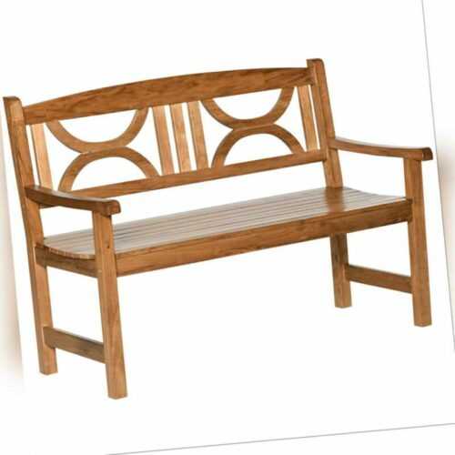 Gartenbank 2-Sitzer Sitzbank aus Holz bis 250 kg Bank Pappelholz Natur