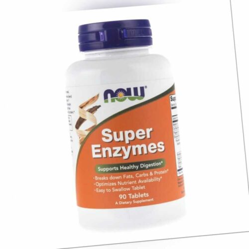 Now Foods Super Enzyme, 90 Tabletten