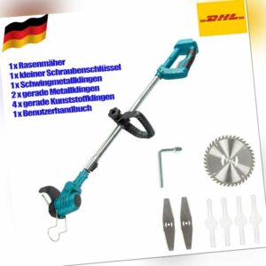 Für Makita 18V DUR181Z Akku-Rasentrimmer Motorsense Elektro Kantenschneider