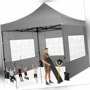 Pavillon 3x3m-3x6 Faltpavillon Pop Up Partyzelt Wasserdicht Gartenzelt UV Schutz