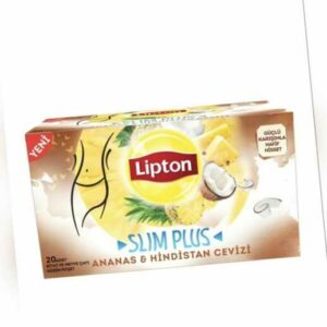 Lipton Slim Plus Ananas & Kokosnuss Abnehmtee Packung mit 20 Beuteln