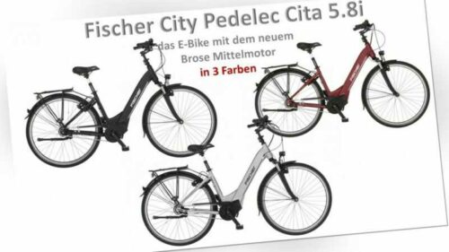 FISCHER City E-Bike CITA 5.8i 28 Zoll RH 504Wh Brose Mittelmotor NP2899€ Pedelec