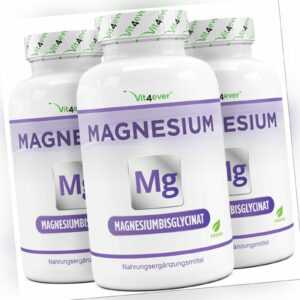 Magnesiumbisglycinat - 720 Kapseln (vegan) 1550mg / 310mg - pro Tag Hochdosiert