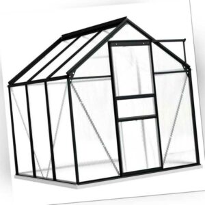 PROFI Aluminium Gewächshaus mit Fundament | Viele Größen | Treibhaus Tomatenhaus
