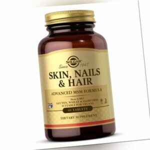 SOLGAR Skin Nails & Hair 60 Tabletten Advanced MSM Formula DHL