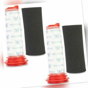 2 x Filter Set mit Bosch Athlet Zoo'o Staubsauger kompatibel 00754176 + 00754175