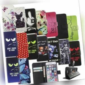 Hülle für LG Google HTC ZTE Schutz Handy Case Cover Tasche Wallet Kartenfach