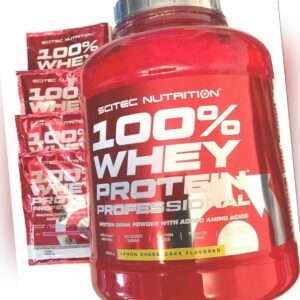 (25,11€/kg)Scitec Nutrition 100%Whey Protein Professional 2350g+4 Proben