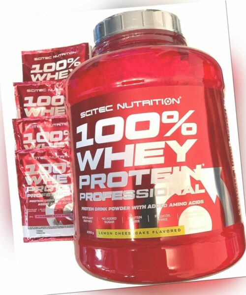 (25,11€/kg)Scitec Nutrition 100%Whey Protein Professional 2350g+4 Proben