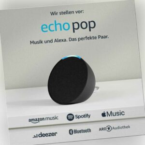 Amazon Echo Pop (1. Gen 2023) smarter WLAN- und Bluetooth-Lautsprecher mit Alexa