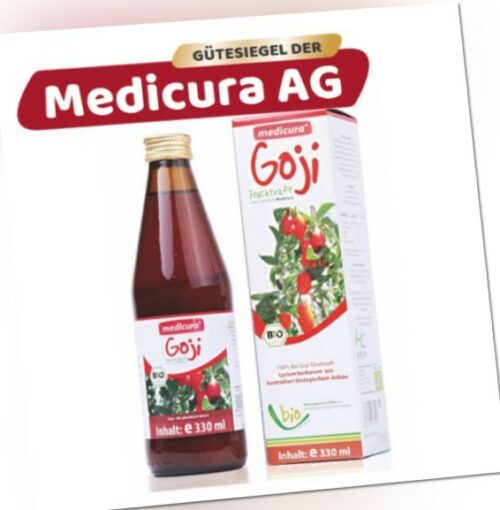 Bio Goji 100 % Fruchtsaft - 6er Pack 330 ml Glasflasche   1310