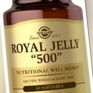 Gelée Royale „500“ 60 weichkapseln Immunität und Schönheit Solgar