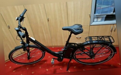 Prophete Alu City Bike neu, nur 9 KM 28 Zoll Damen E-Trekking Bike - schwarz