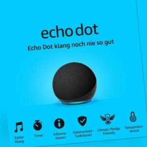 Amazon Echo Dot 5. Generation Smart Lautsprecher - Anthrazit