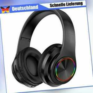 On Ear Kopfhörer Bluetooth 5.0 Stereo Bass Kopfhorer Kabellos Faltbare Schwarz
