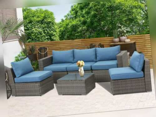 Poly Rattan Gartenmöbel Set Balkon Terrasse Lounge Sitzgruppe Gartenlounge