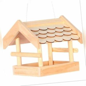 Vogelhaus Cottage | Wetterfestes Futterhaus aus Holz zum Aufhängen  | Lyra Pet®