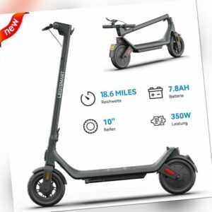 E-Scooter 350W Elektroroller Mit Straßenzulassung ABE Faltbar 10" Elektro Roller