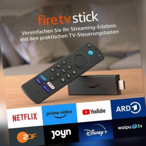 Fire TV Stick mit Alexa-Sprachfernbedienung (mit TV-Steuerungstasten) | HD
