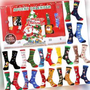 Jeasona Adventskalender 2023 Frauen Socken Damen 12 Paare...