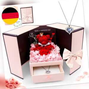 Konservierte Rose Geschenke Für Frauen Sie Frauen Mit Ich Liebe Dich Halskette U