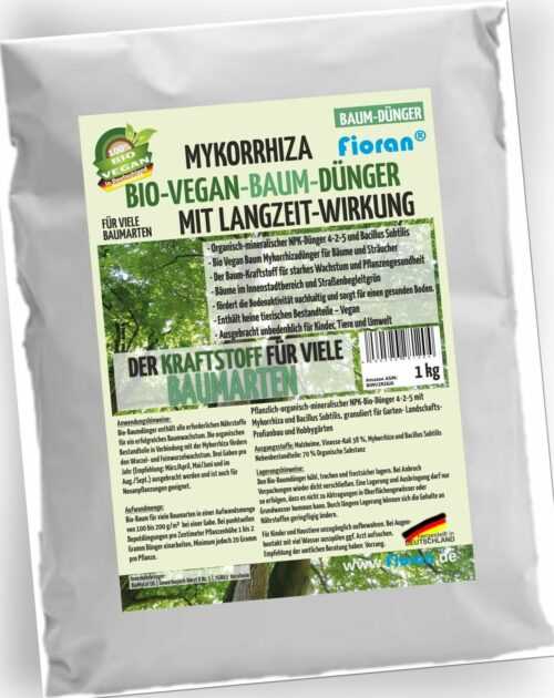 Fioran Bio Baumdünger 1 5 15 kg Mykorrhiza Vegan Dünger Langzeitwirkung