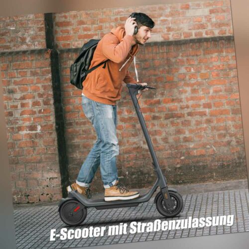 LEQISMART E-Scooter mit ABE Straßenzulassung 10 Zoll 350W Elektroroller E-Rolle