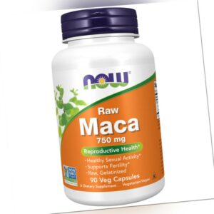 Now Foods MACA Roh RAW 750 mg 90 Kapseln