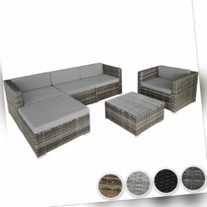 Poly Rattan Garnitur Sitzgruppe Rattanmöbel Sofa Möbel Gartengarnitur Lounge Top