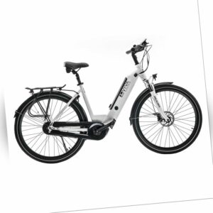AsVIVA B14 E-Bike 28" Hollandrad 36V Elektrofahrrad Pedelec mit Mittelmotor weiß