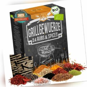 Adventskalender Männer BBQ 2023 Grillgewürze 24 edle Barbeque Spezialitäten