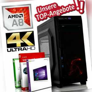 GAMING PC AMD A8-9600 4x3.4 GHz | 16GB DDR4 | 256 GB SSD | R7 | Win 10 Computer