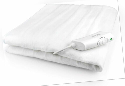 Medisana HU A63 Wärmeunterbett Elektrische Wärmedecke 150x80cm Heizdecke Weiß