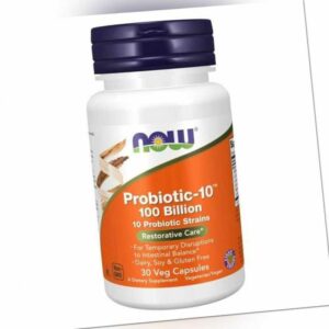 Now Foods Probiotic-10 (Probiotikum) 100 Milliarden, 30 Kapseln