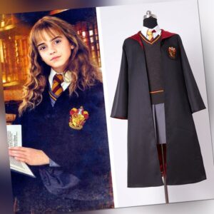 2023Harry Potter Hermione Granger Cosplay Costume Gryffindor Uniform Girls Dress