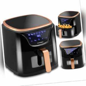 Fettfreie Heissluftfritteuse Fritteuse Heissluft Timer Edelstahl Display Berdsen