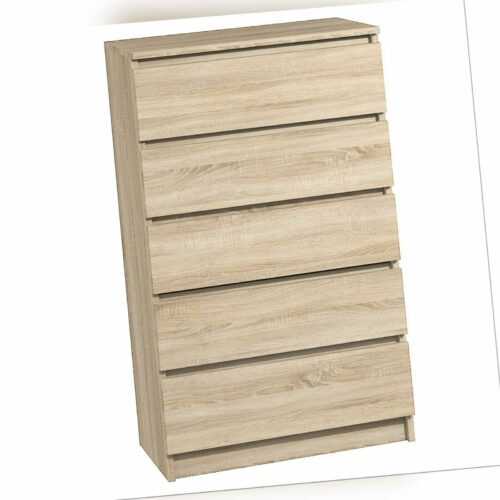 Kommode mit 5 Schubladen Sideboard Sonoma Anrichte holz Schubladenschrank