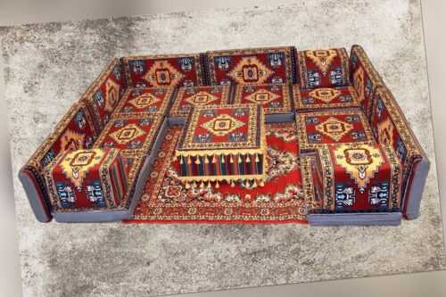 Orientalische Sitzkissen, Sitzecke, Sark Kösesi, 19-tlg. Orientalisches Sofa