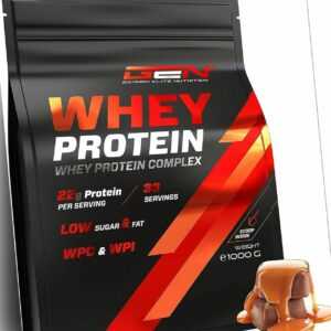 Whey Protein Complex - 1000g WPI + WPC Mix - Low Fat / Low Sugar Schoko Karamell