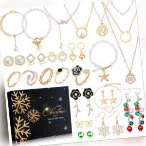 Adventskalender 2023 Frauen Weihnachtskalender - Adventskalender Schmuck Gold Mo