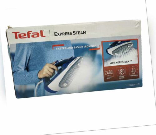 Tefal Express Steam FV2838 2400W Dampfbügeleisen - Blau/Weiß