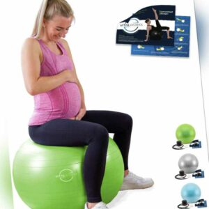 VITALWORXX Gymnastikball für Schwangere Pezziball Yogaball Sitzball, Ø 65 o. 75