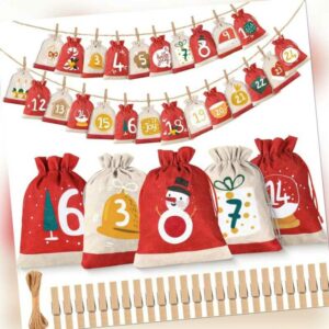 Adventskalender Zum Befüllen 2023 Für Kinder Frauen Männer, 18 X 13 Cm Groß Weih