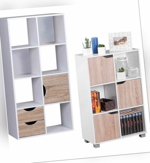 Bücherregal Weiß Regal Standregal Aktenregal Aktenschrank Bücher Holzregal