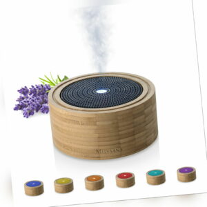 medisana AD 625 Aroma Diffuser aus Bambus Raumerfrischer mit LED-Farbwechsel